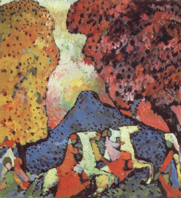 Wassily Kandinsky Kek hegy China oil painting art